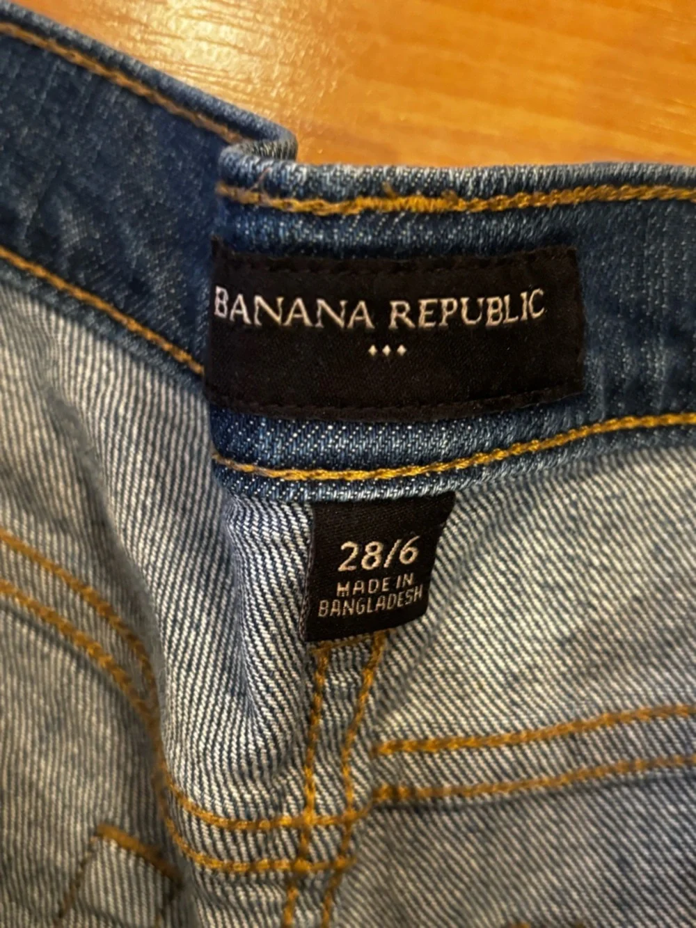 Banana‎ Republic Dark Blue Rolled Cuff Denim Shorts